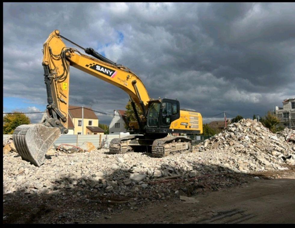 Chantier en cours &agrave; M&eacute;zi&egrave;res-sur-Seine (78)
