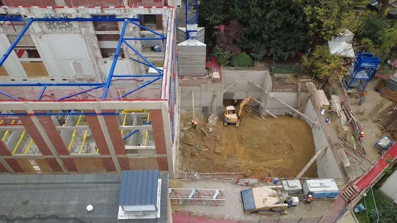 Fin du chantier &agrave; Paris 05 (75)