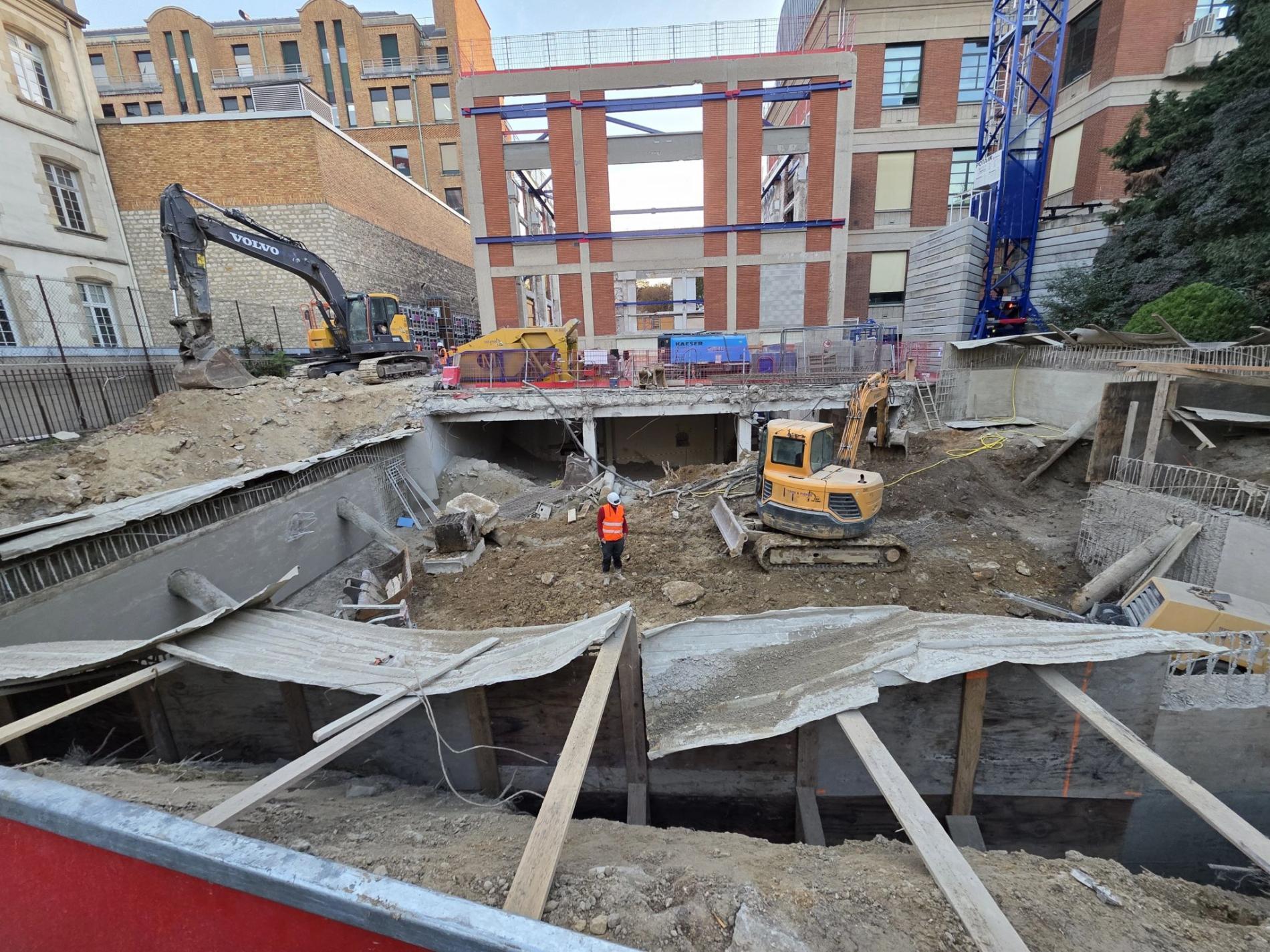 Fin du chantier &agrave; Paris 05 (75)