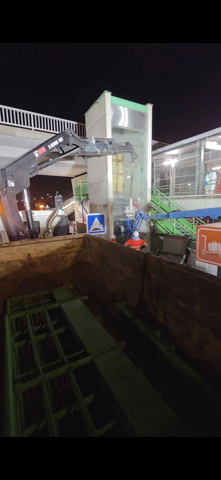 🌙 D&eacute;molition d&rsquo;une cage d&rsquo;ascenseur &ndash; Intervention de nuit &agrave; Orly