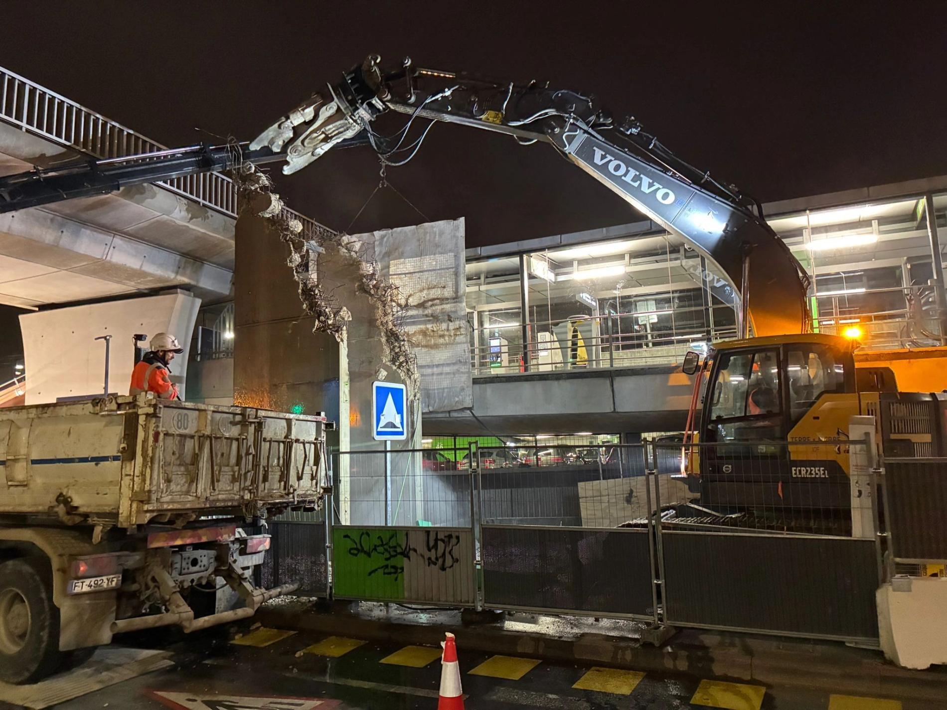 🌙 D&eacute;molition d&rsquo;une cage d&rsquo;ascenseur &ndash; Intervention de nuit &agrave; Orly