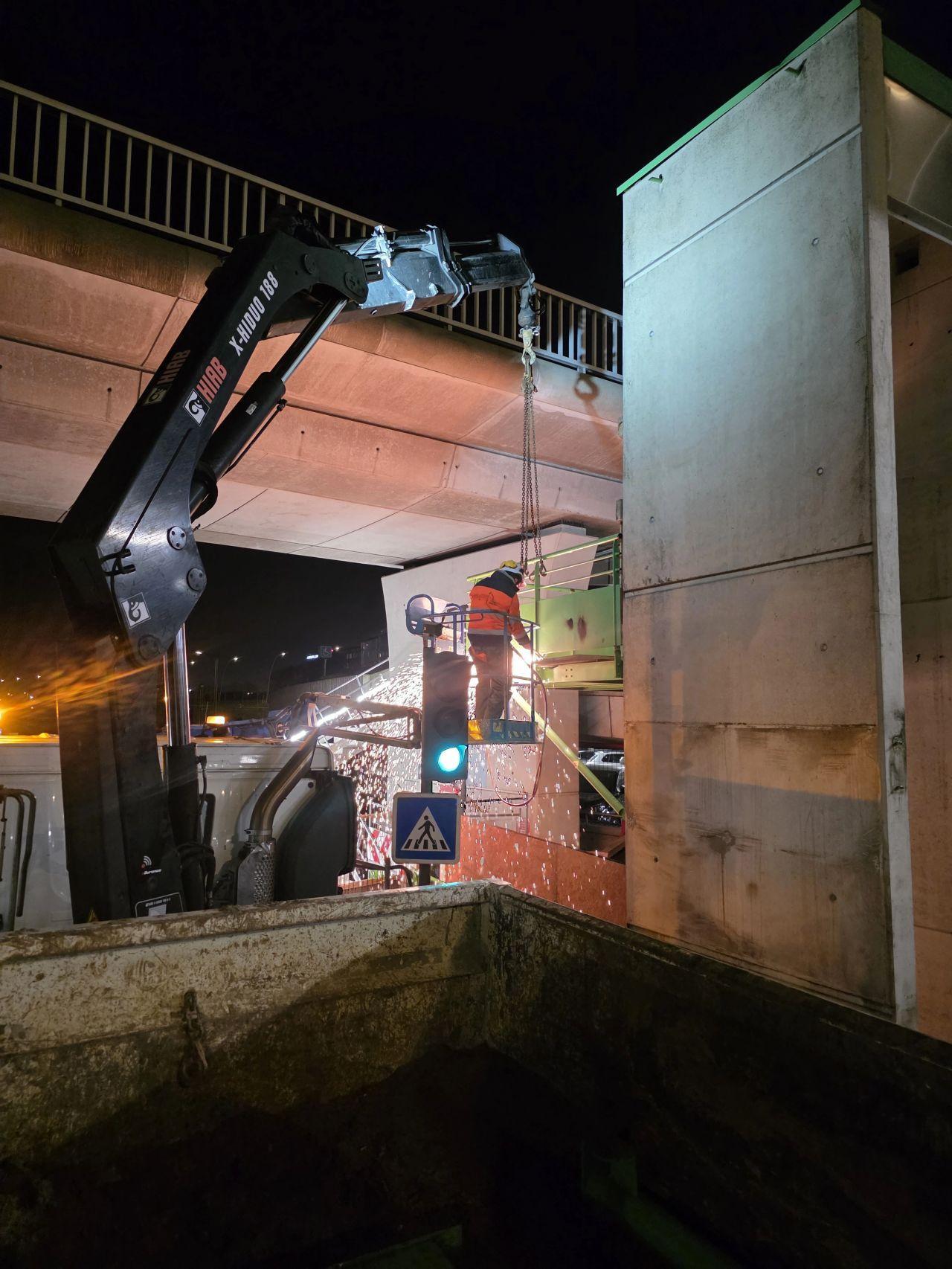 🌙 D&eacute;molition d&rsquo;une cage d&rsquo;ascenseur &ndash; Intervention de nuit &agrave; Orly