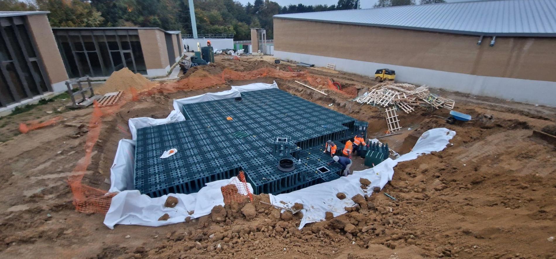 Chantier &agrave; Evry-Courcouronnes, 91